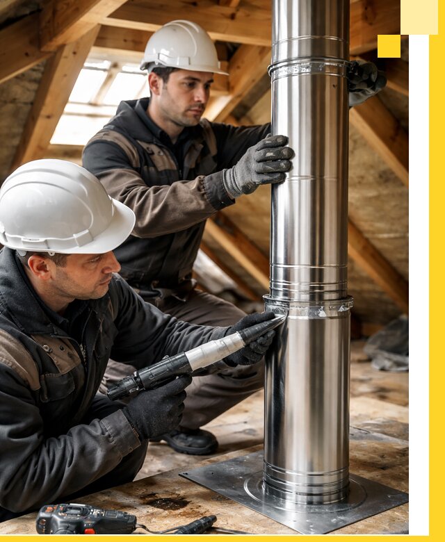 Монтаж дымоходов для каминов в Качканаре с гарантией качества