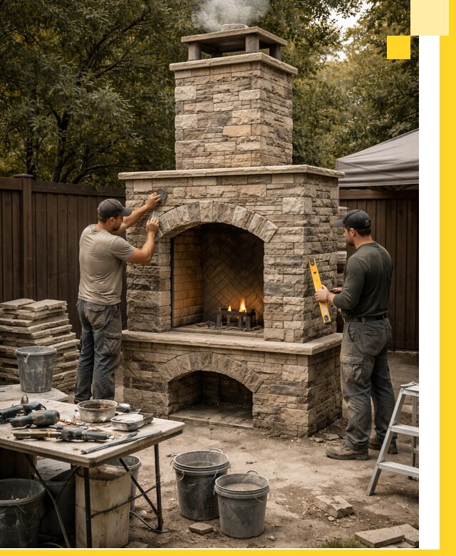 Проектирование и установка уличных каминов в Качканаре