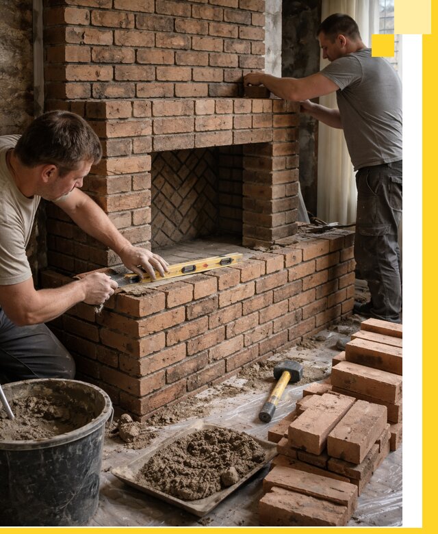 Изготовление и установка кирпичных каминов в Качканаре