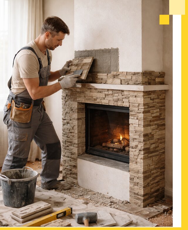 Изготовление и монтаж каминов для дома под ключ в Качканаре