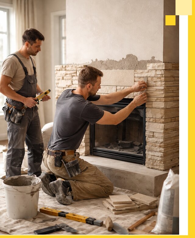 Установка и монтаж каминов для загородного дома в Качканаре