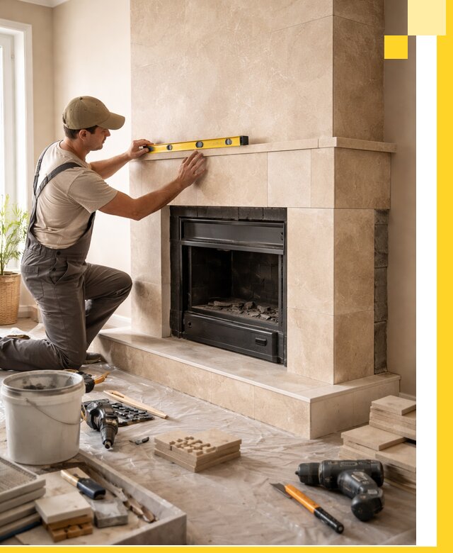 Установка и монтаж каминов в частном доме под ключ в Качканаре