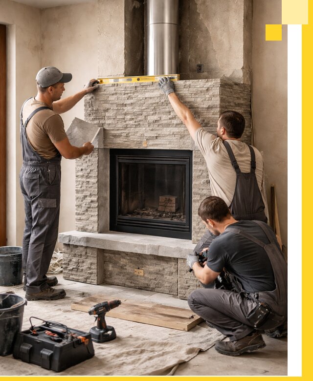 Профессиональный монтаж каминов под ключ в Качканаре для дома