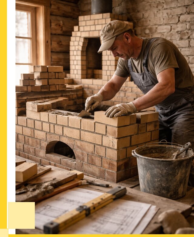 Кладка печей из кирпича в Качканаре цены от 30759 р. - ЭриданКчк