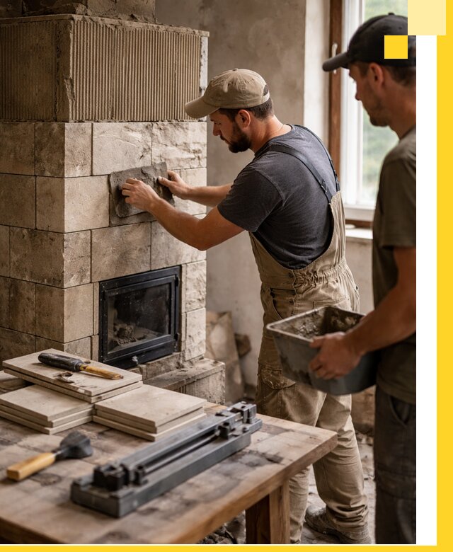 Профессиональная облицовка печей в Качканаре: керамика и камень