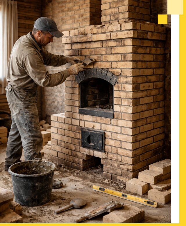 Кирпичные печи под ключ в Качканаре: проектирование и кладка