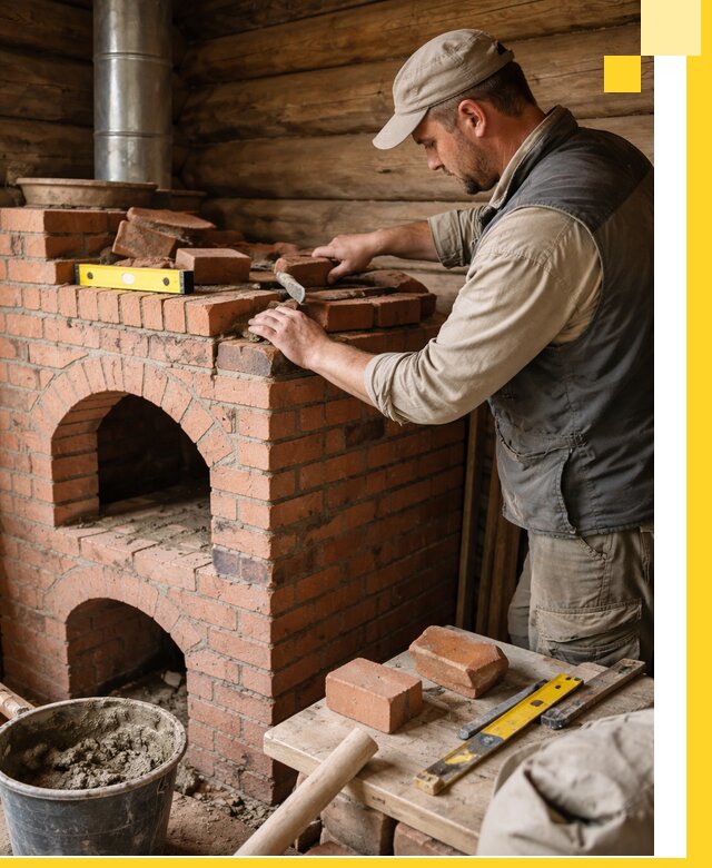 Изготовление и установка русских печей в Качканаре под ключ