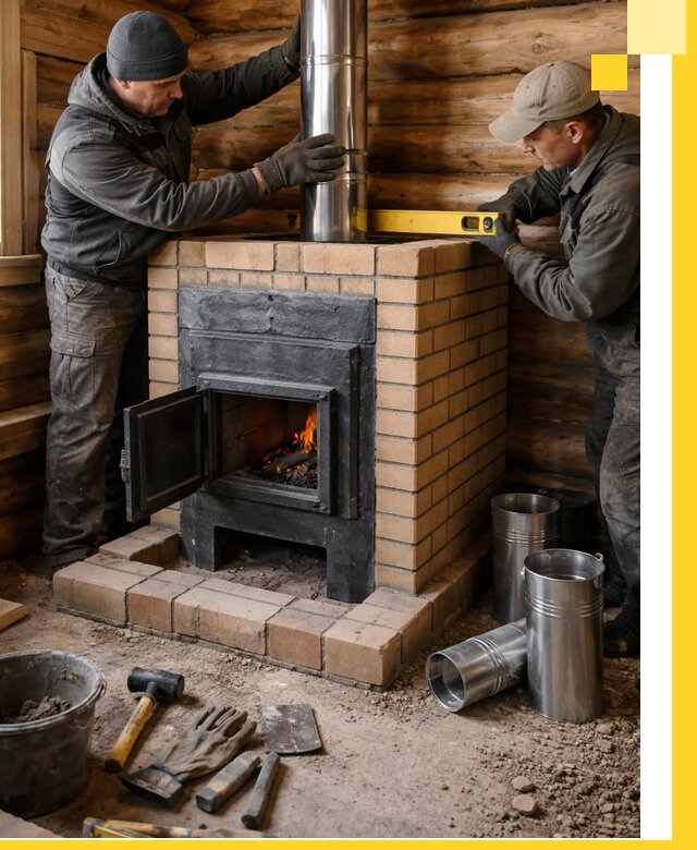 Проектирование, изготовление и установка банных печей в Качканаре