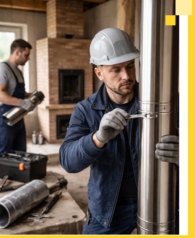 Профессиональный монтаж дымоходов для печей в Качканаре