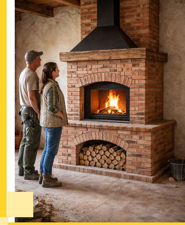 Печи камины из кирпича в Качканаре от 123036 р. | ЭриданКчк