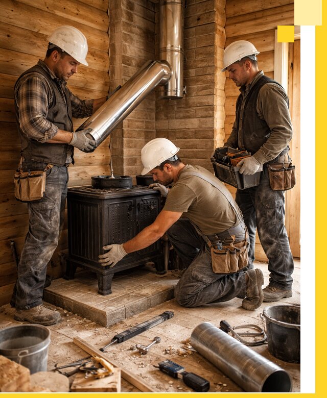 Профессиональный монтаж банных печей и дымоходов в Качканаре