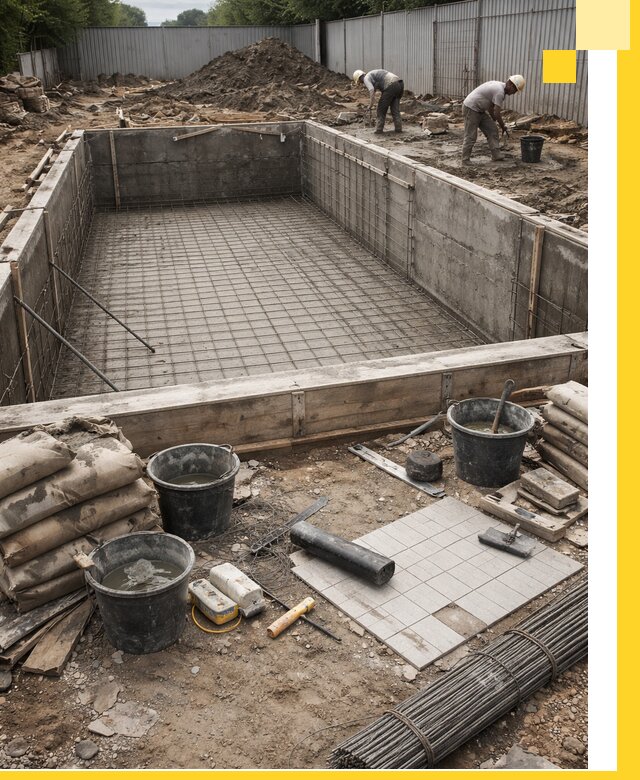 Строительство бассейнов под ключ в Качканаре, дизайн и монтаж