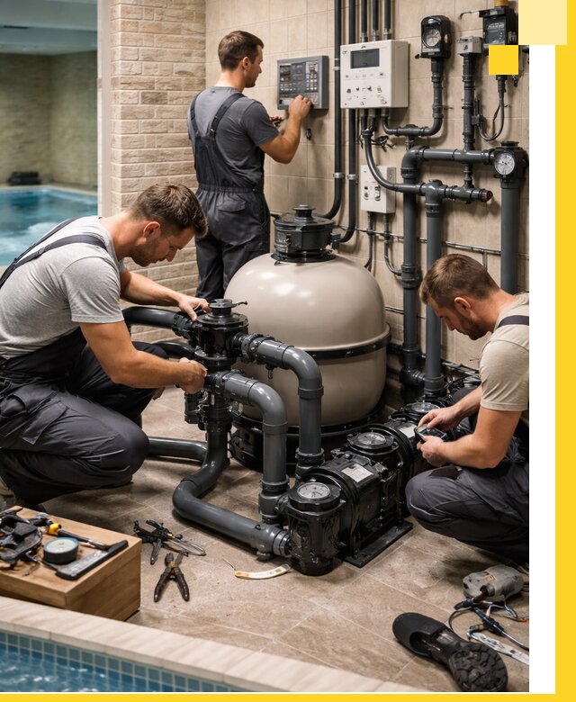 Комплексное оборудование для бассейнов под ключ в Качканаре