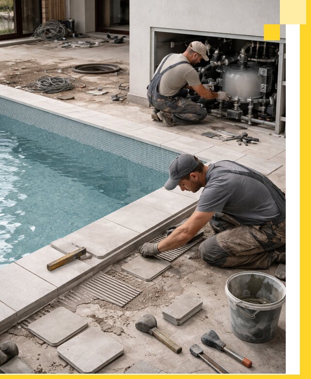 Строительство и монтаж бассейнов в коттедже в Качканаре