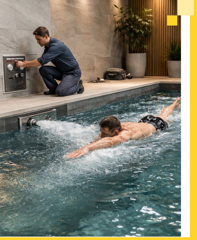 Проектирование и монтаж бассейнов с противотоком в Качканаре