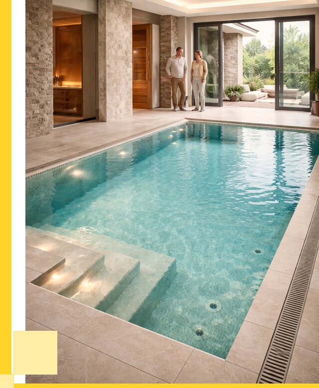 Бассейн во дворе в Качканаре: проект, отделка от 1230360 р. | ЭриданКчк