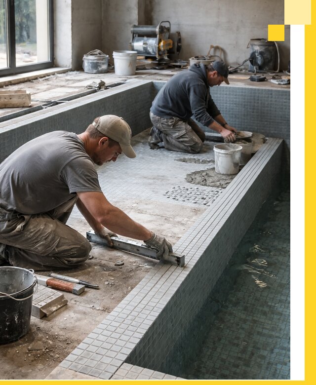 Строительство бассейна в частном доме в Качканаре под ключ