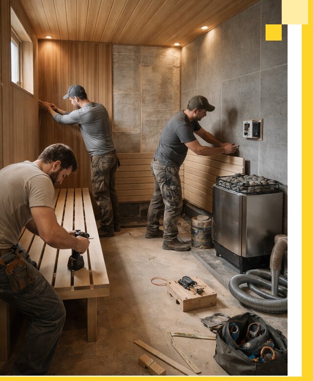 Сауны под ключ в Качканаре, проектирование, строительство, отделка
