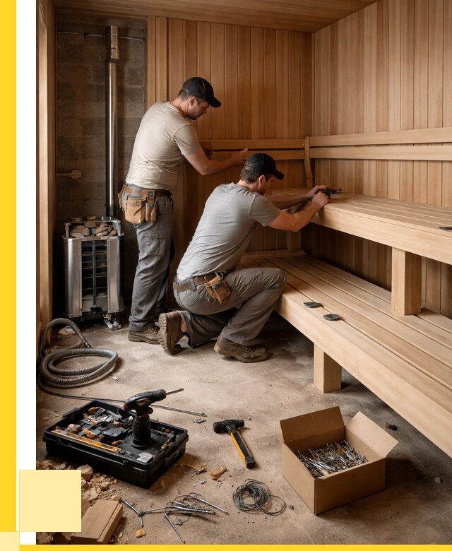 Монтаж саун под ключ в Качканаре от 123036 р. | ЭриданКчк