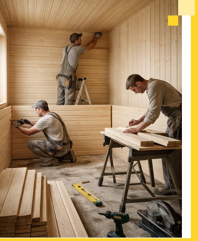 Обшивка саун в Качканаре из натуральной древесины под ключ