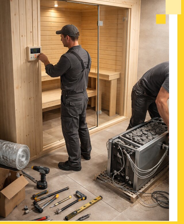 Поставка, установка и монтаж электрических саун в Качканаре