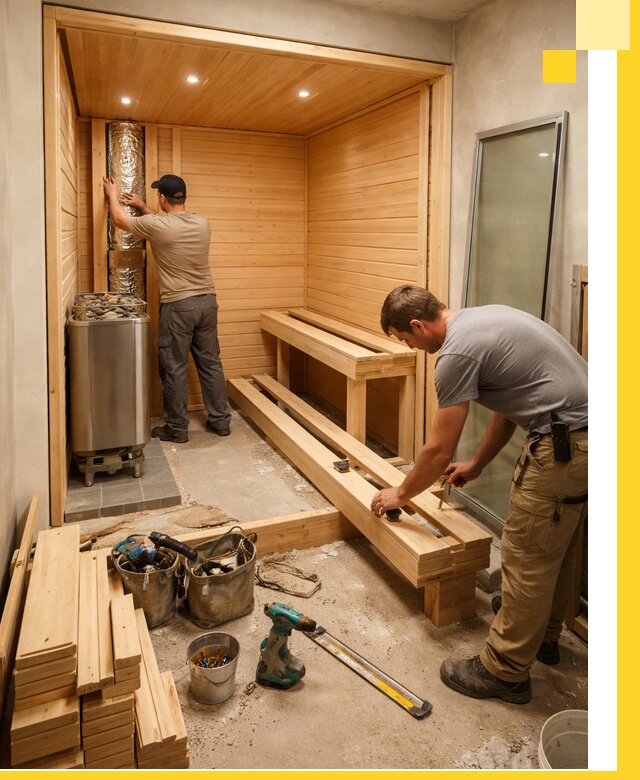 Проектирование и установка домашних саун под ключ в Качканаре