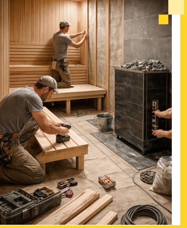 Дизайн и строительство интерьерных саун под ключ в Качканаре