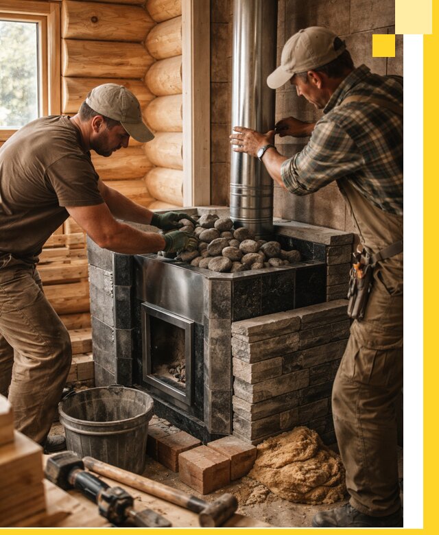 Строительство и отделка русских бань под ключ в Качканаре