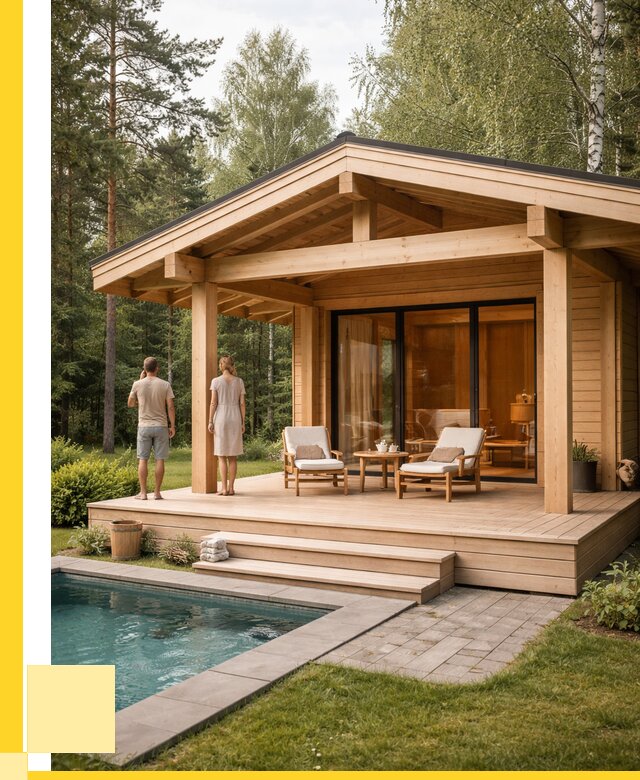 Бани с террасой под ключ в Качканаре от 615180 р. | ЭриданКчк