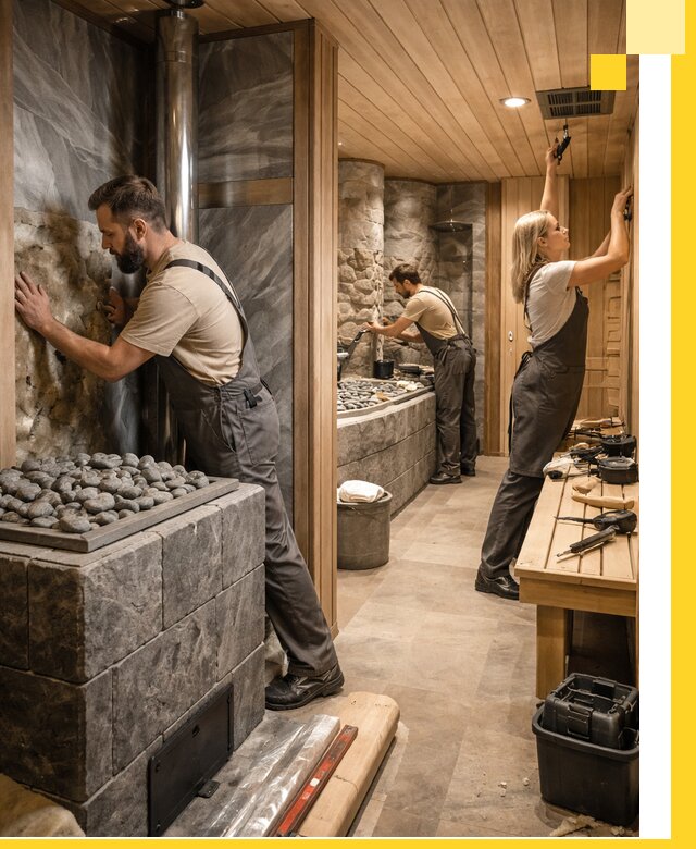 Строительство бань и SPA процедур в Качканаре под ключ и отделкой