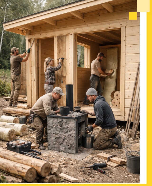 Купить баню под ключ в Качканаре строительство монтаж отделка