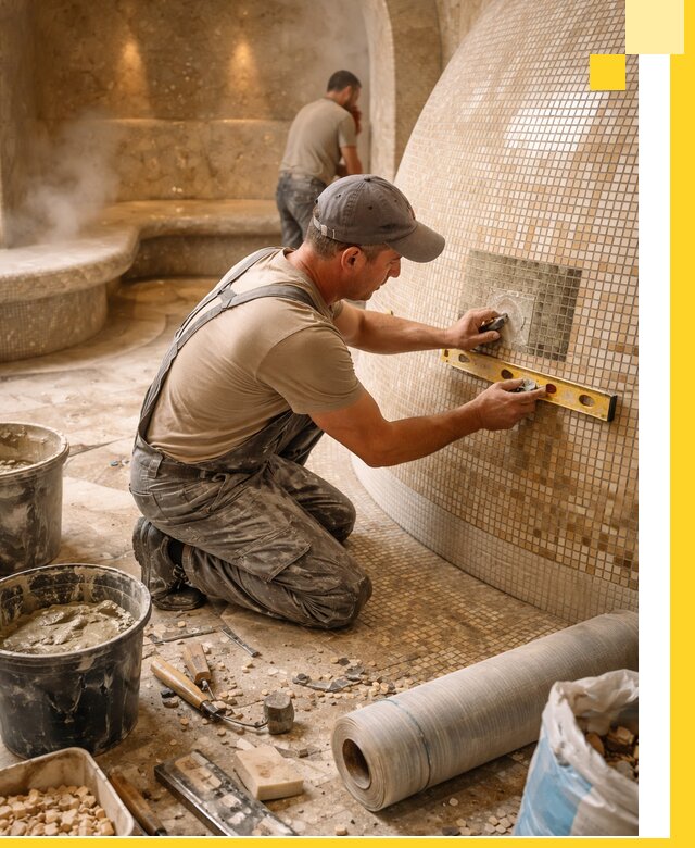 Хамам под ключ в Качканаре: проектирование, строительство, отделка