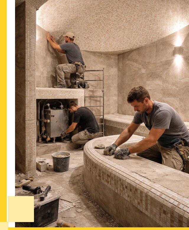 Монтаж хамамов под ключ в Качканаре от 256325 р. ЭриданКчк