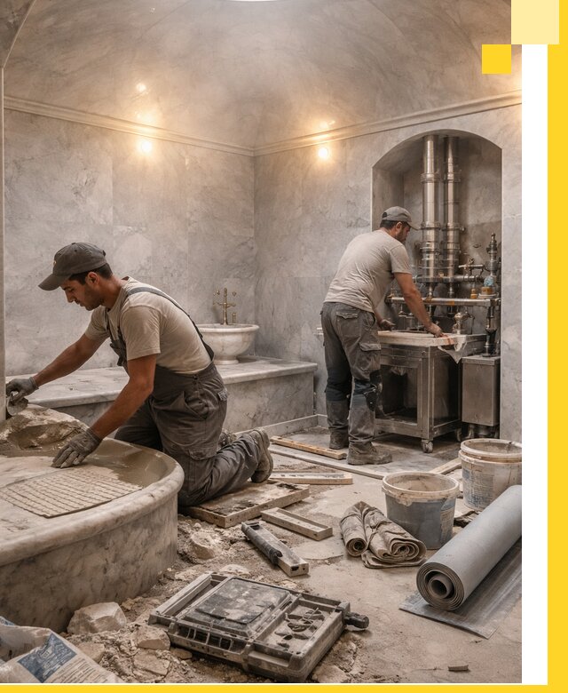 Строительство турецких бань хаммам под ключ в Качканаре