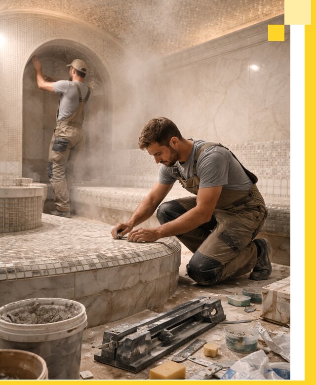 Профессиональный дизайн хамама и SPA под ключ в Качканаре