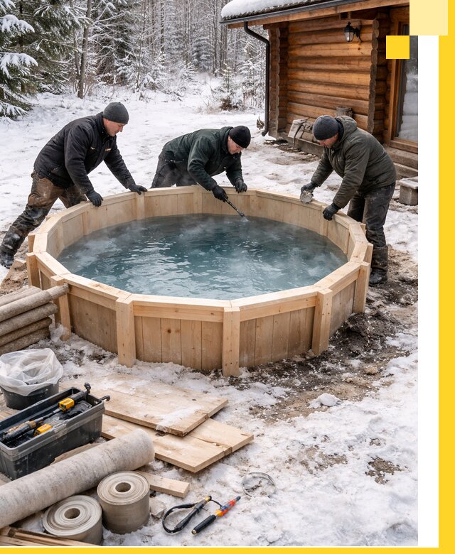 Изготовление и установка ледяных купелей под ключ в Качканаре