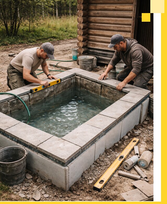 Изготовление и установка холодных купелей под ключ в Качканаре