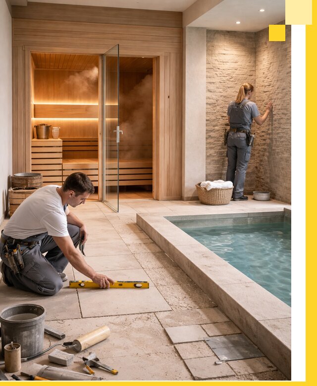 Комплексный дизайн и отделка интерьеров SPA под ключ в Качканаре